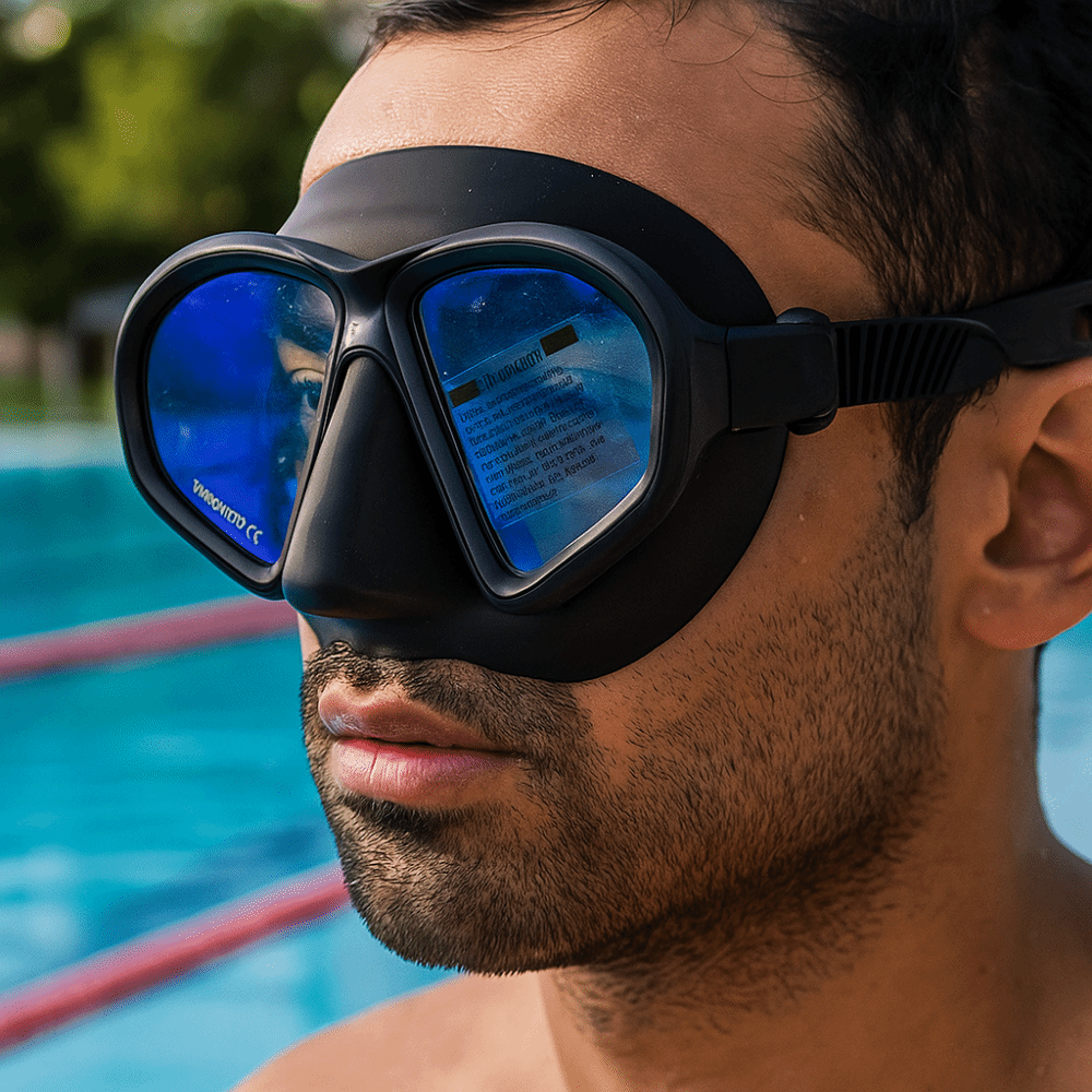 Snorkel Dry Top - Temperli Camlı Serbest Dalış Maskesi Katlanabilir