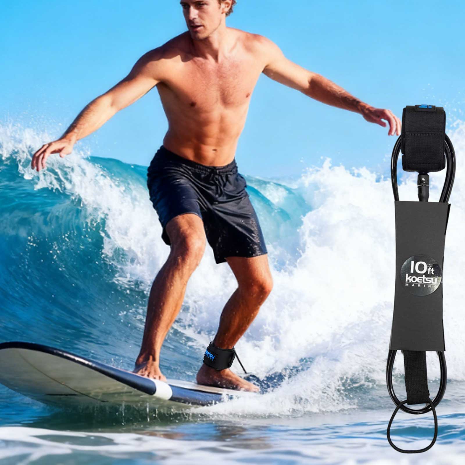 6-10ft SUP Board Sörf Bacak İp - Surfboard Leash Ankle incelemesi ve fiyatı